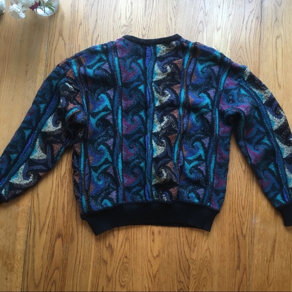 Retro Knitted Wool V-neck Sweater - Picture 2 of 2